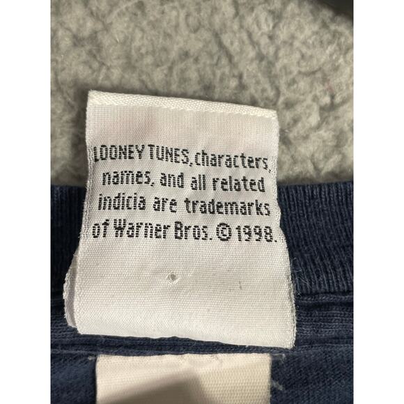 Vintage 1998 Tweety Bird Looney Tunes Tee OSFM Blue T-Shirt Warner Bros 90s - Picture 8 of 9